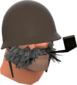Painted Lord Cockswain's Novelty Mutton Chops and Pipe 7E7E7E.png