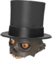 Painted Second-head Headwear 7C6C57 Top Hat.png