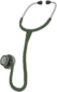 Painted Surgeon's Stethoscope 424F3B.png