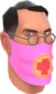 Painted Physician's Procedure Mask FF69B4.png