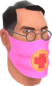 Painted Physician's Procedure Mask FF69B4.png