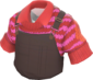 Painted Cool Warm Sweater FF69B4 Under Overalls.png