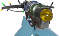 Festive Crusader's Crossbow 1st Person BLU.png
